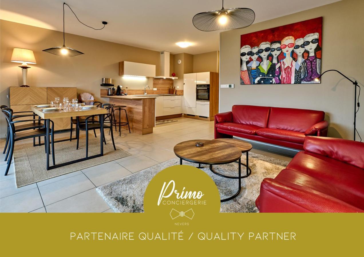 Le Manou, Appartement Neuf Avec Terrasse, Parking Sous-Terrain & Ascenseur By Primo C0Nciergerie Nevers Esterno foto